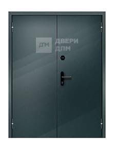 Глухая противопожарная дверь двупольная ДПМ-02 EI-15 взломостойкая